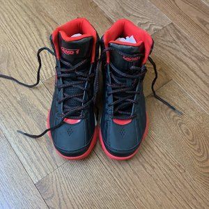 And 1 Sturdy High Top Sneakers size 7 Big Kid Red and Black